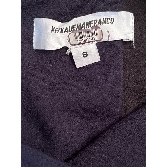 KF/KaufmanFranco Collective Colorblock Sleeveless Dress in Navy & Black 8 Womens - Picture 8 of 11